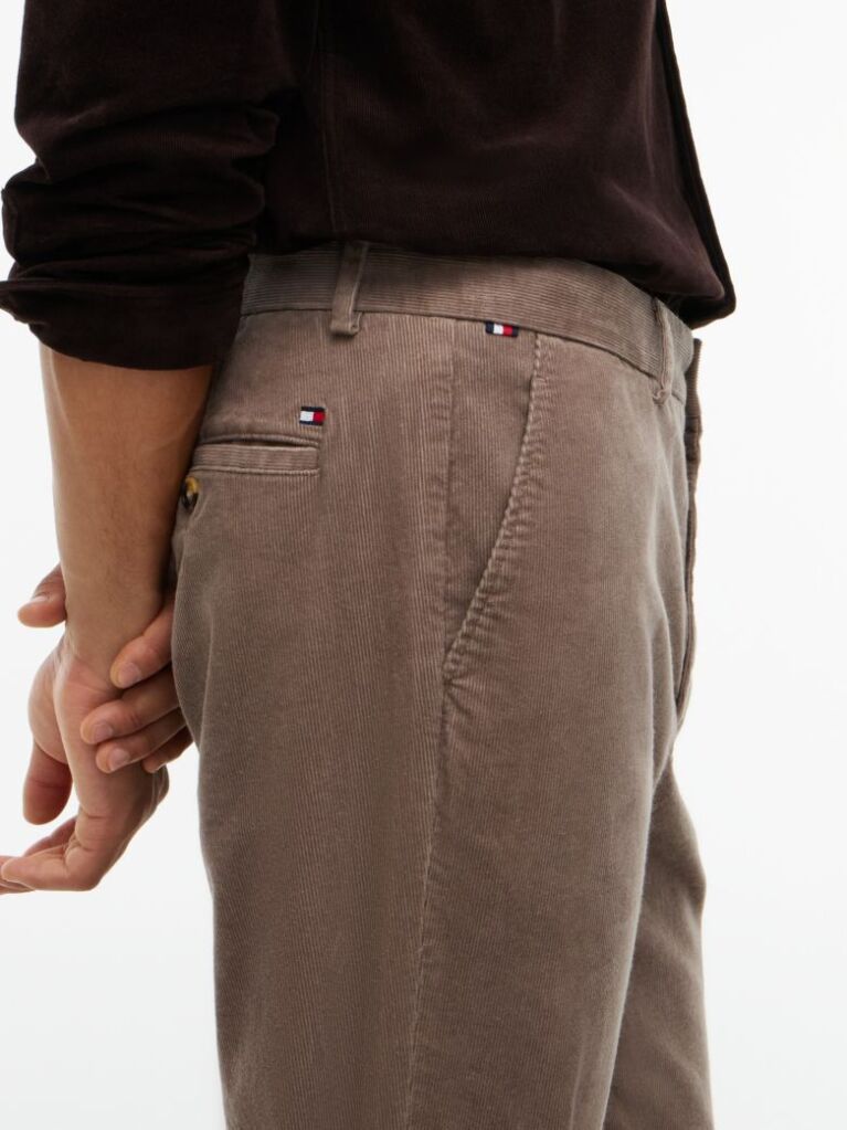 Μπεζ Denton Κοτλέ Παντελόνι Chinos Σε Slim Ίσια Γραμμή  Άνδρες