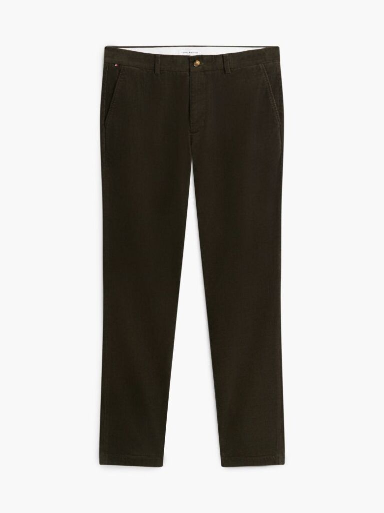 Green Denton Slim Straight Fine Corduroy Chinos  Men