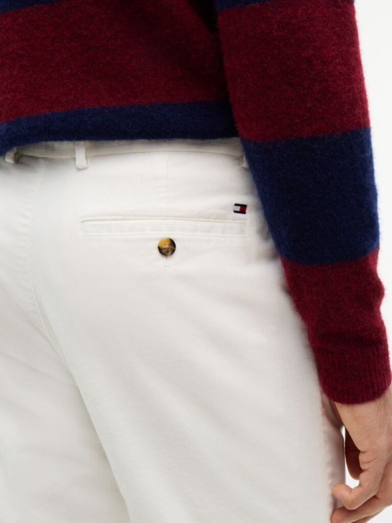 Beige Denton Slim Straight Fine Corduroy Chinos  Men