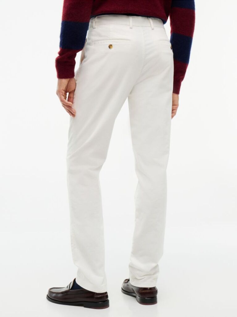 Beige Denton Slim Straight Fine Corduroy Chinos  Men