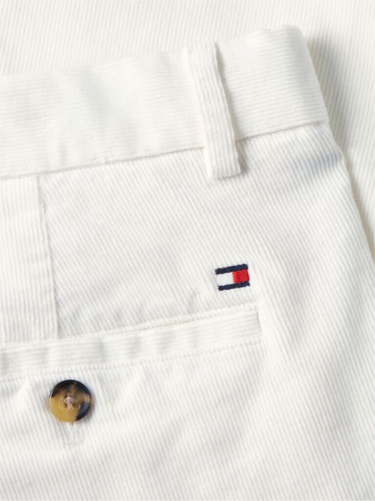 Beige Denton Slim Straight Fine Corduroy Chinos  Men