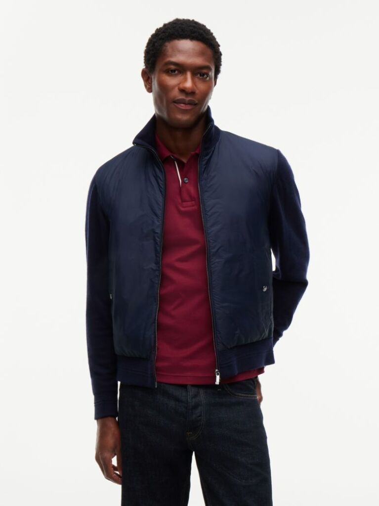 Blue New York Label Wool Blend Jacket  Men