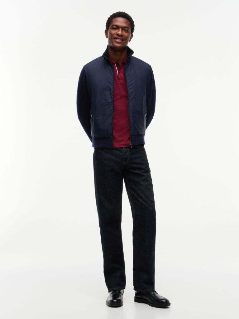 Blue New York Label Wool Blend Jacket  Men