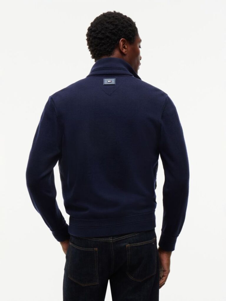 Blue New York Label Wool Blend Jacket  Men