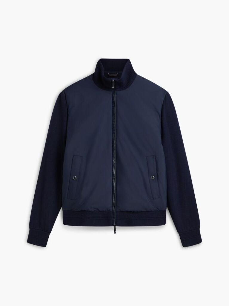 Blue New York Label Wool Blend Jacket  Men