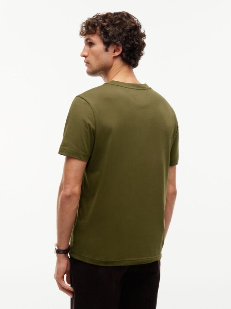Green Logo Jersey Crew Neck T-Shirt  Men