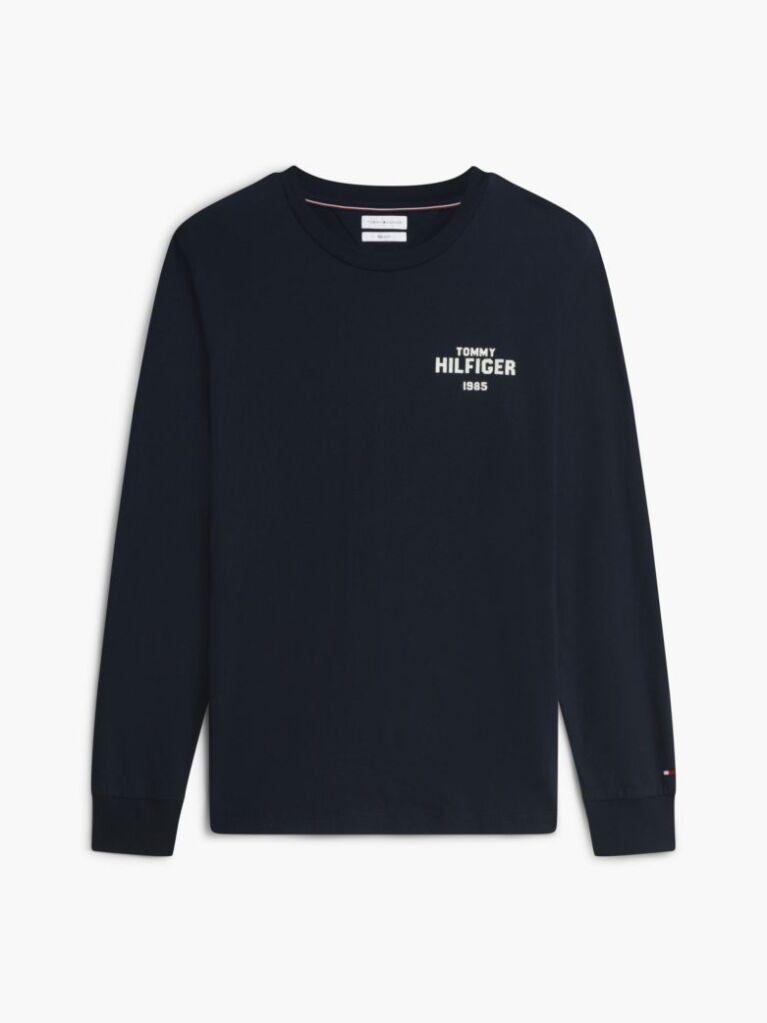 Blue 1985 Graphic Long Sleeve T-Shirt  Men