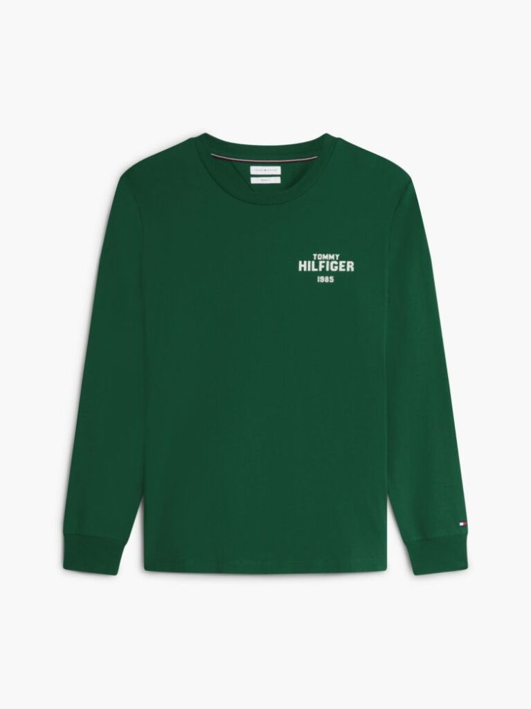 Green 1985 Graphic Long Sleeve T-Shirt  Men