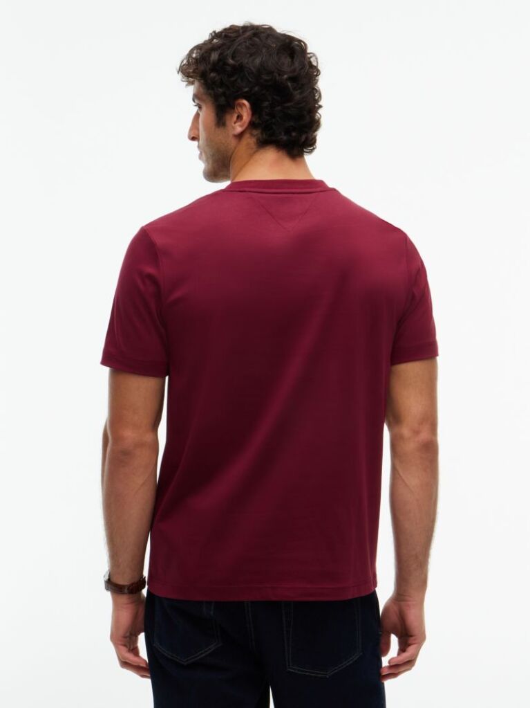 Κόκκινο T-Shirt Με Λογότυπο Και Interlock Πλέξη   Άνδρες