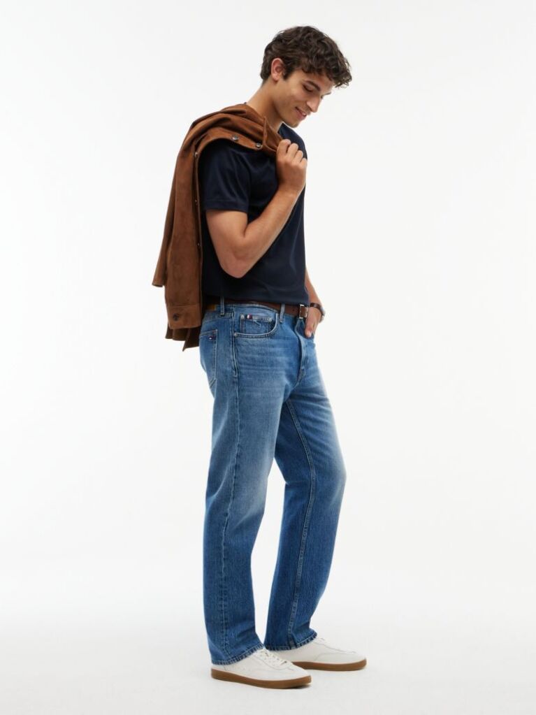 Blue Dover Regular Straight Faded Jeans  Men