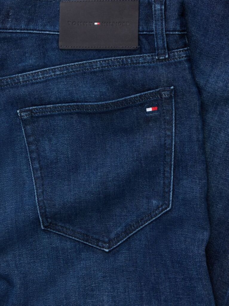 Blue Denton Slim Straight Faded Jeans  Men