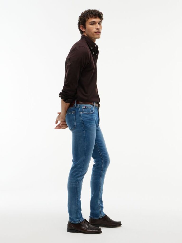 Blue Bleeker Faded Slim Jeans  Men