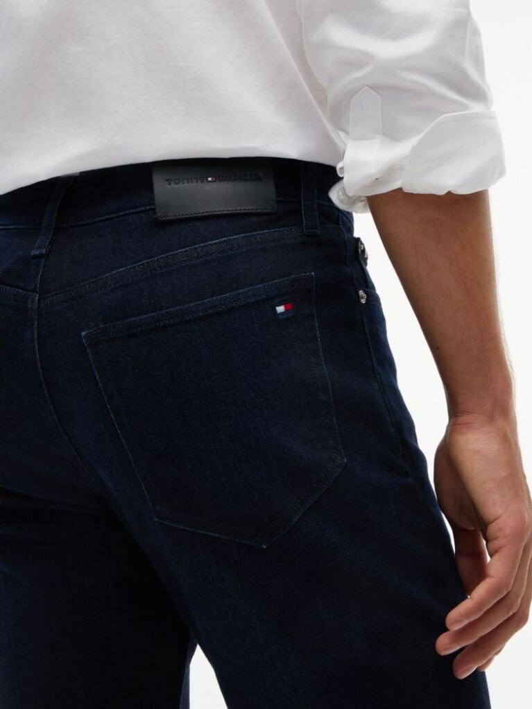 Blue Denton Slim Straight Jeans  Men