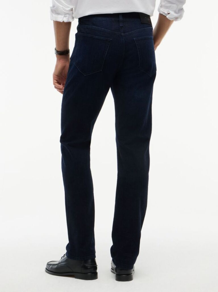 Blue Denton Slim Straight Jeans  Men