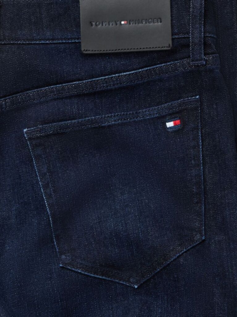 Blue Denton Slim Straight Jeans  Men