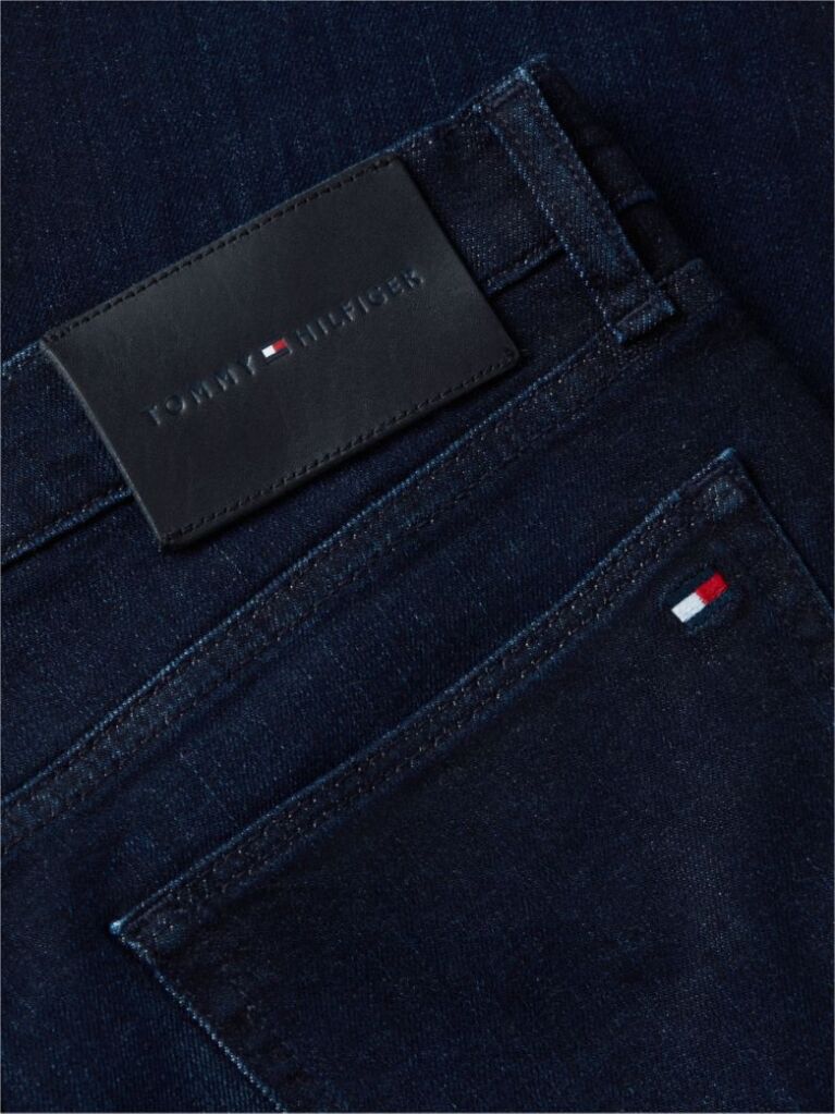 Blue Denton Slim Straight Jeans  Men