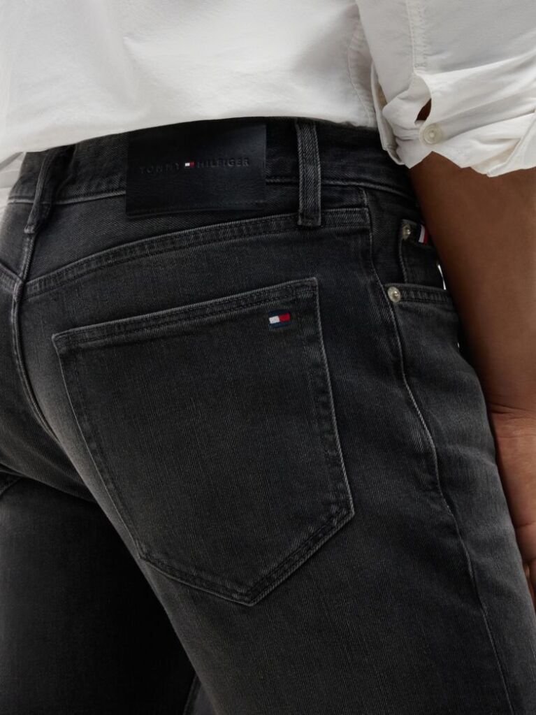 Grey Denton Slim Straight Faded Jeans  Men