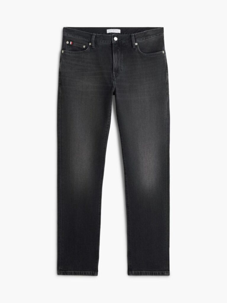 Grey Denton Slim Straight Faded Jeans  Men