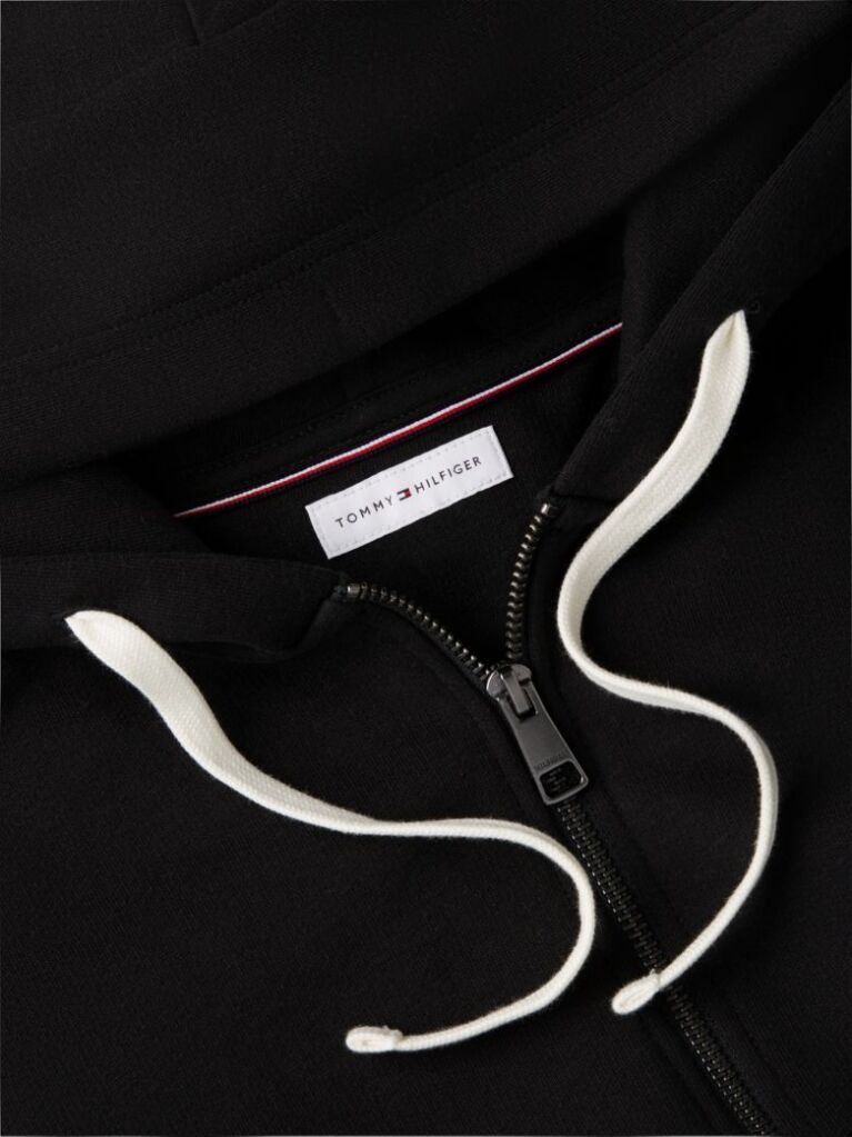 Black Flag Embroidery Fleece Zip-Thru Hoody  Men