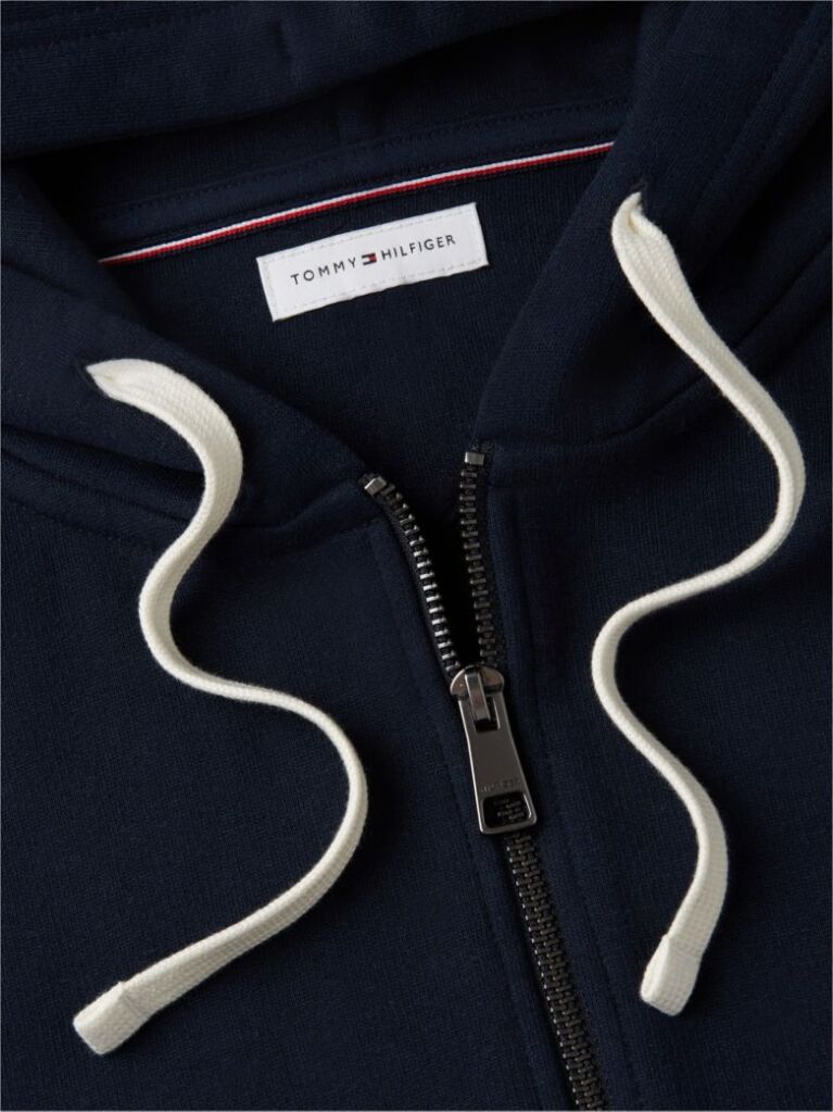 Blue Flag Embroidery Fleece Zip-Thru Hoody  Men