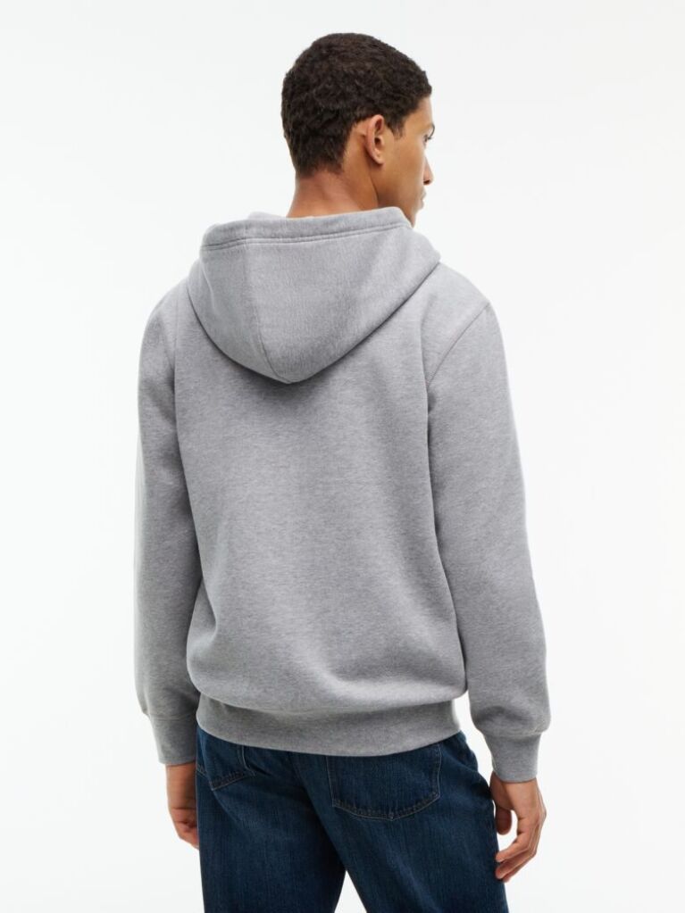Grey Flag Embroidery Fleece Zip-Thru Hoody  Men