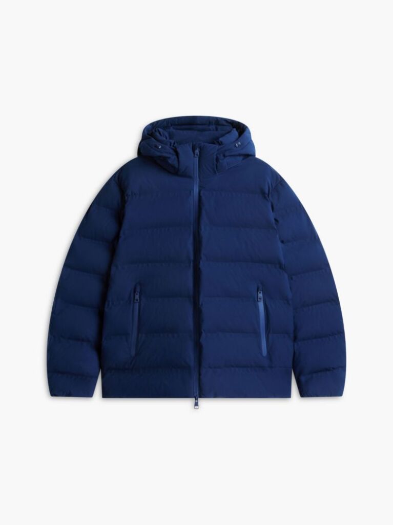 Blue Performance Tech Padded Hooded Jacket  Men