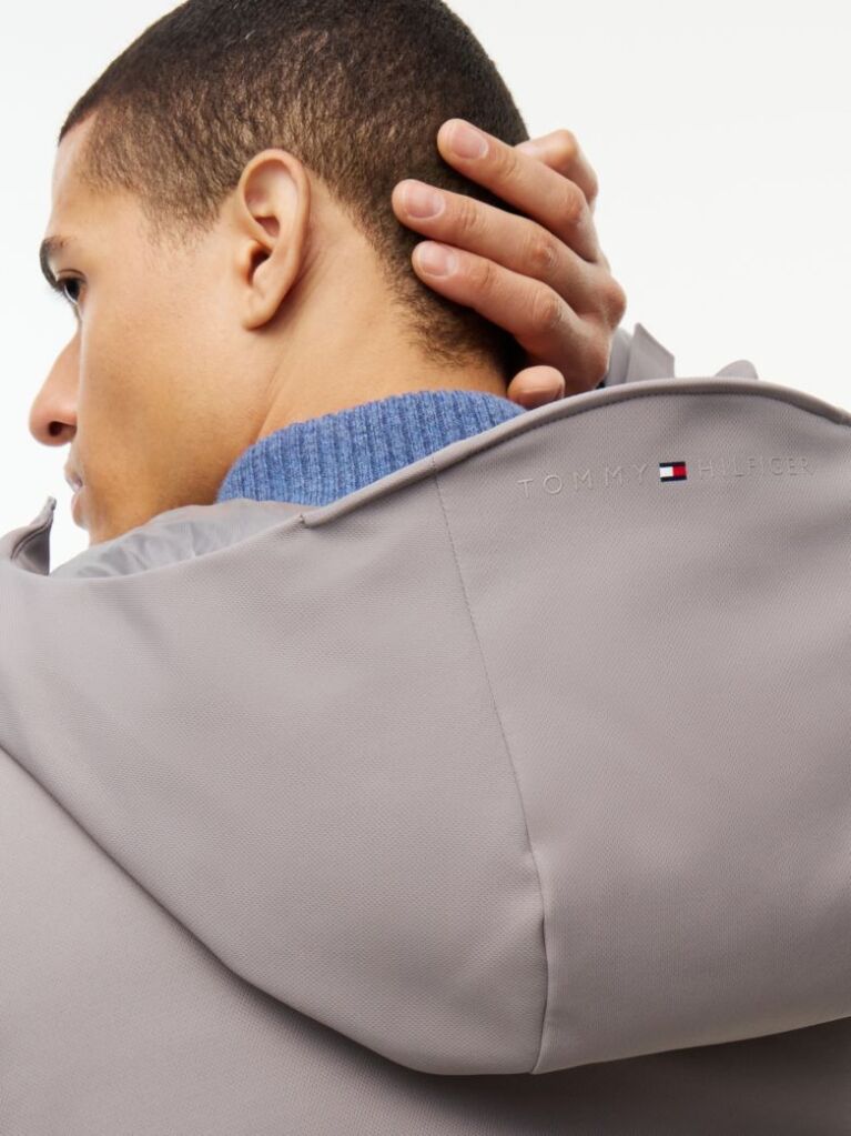 Grey Performance Tech Water Repellent Padded Jacket  Men