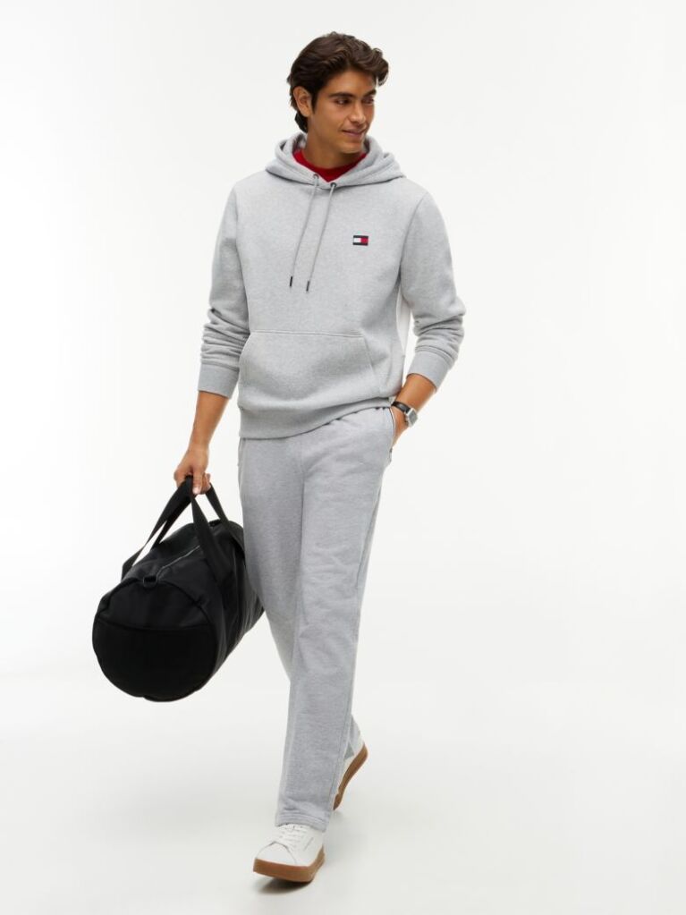 Grey Global Stripe Pocket Terry Joggers  Men