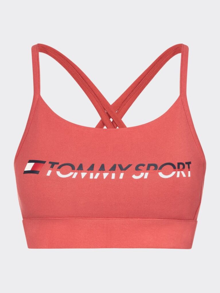 Red LOW SUPPORT CROSS BACK SPORTS BRA  Women