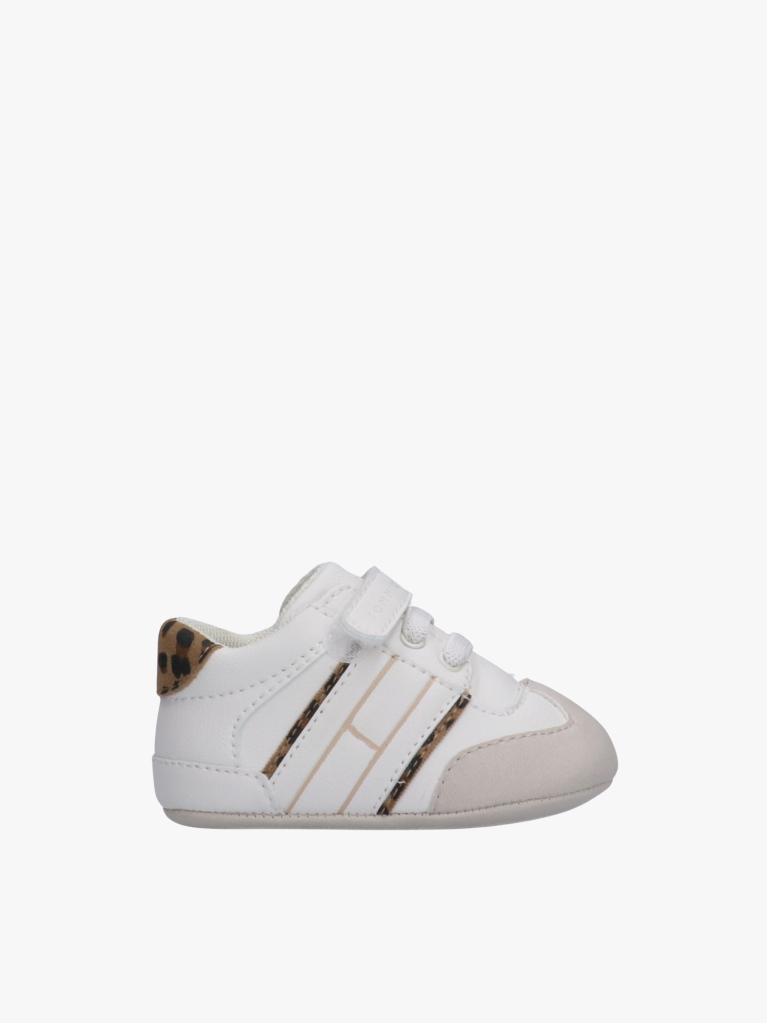 Άσπρο Sneakers Με Χαμηλό Κόψιμο & Velcro  Κορίτσια