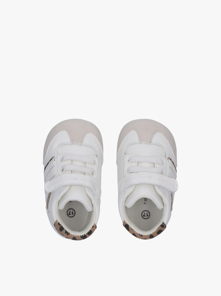 Άσπρο Sneakers Με Χαμηλό Κόψιμο & Velcro  Κορίτσια