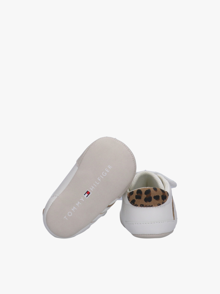 Άσπρο Sneakers Με Χαμηλό Κόψιμο & Velcro  Κορίτσια