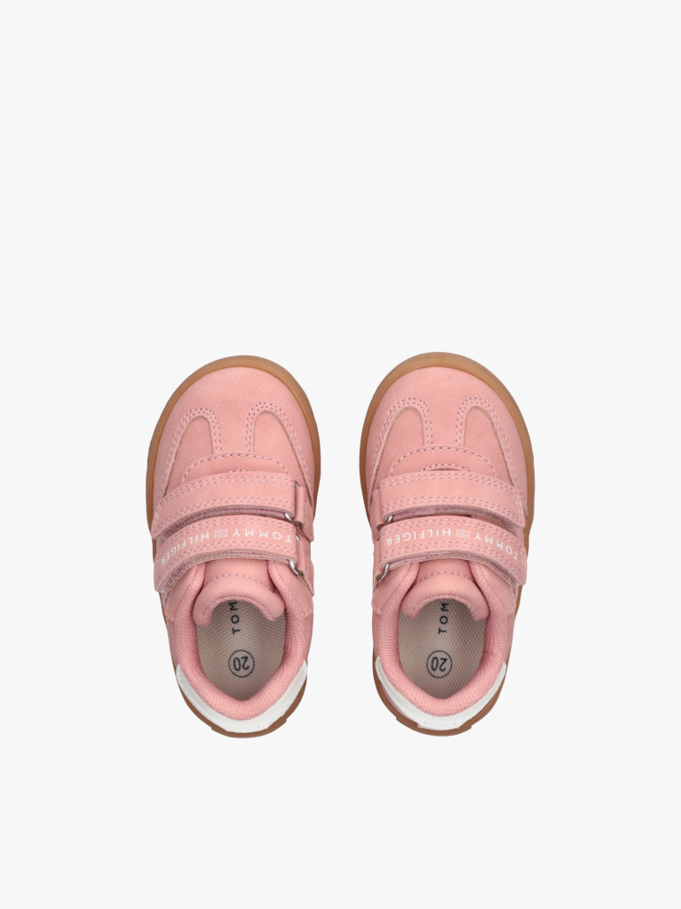 Pink Flag Low Cut Velcro Sneakers  Girls