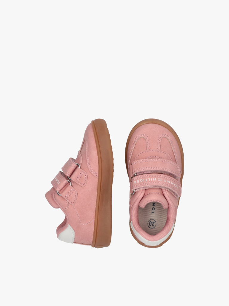 Pink Flag Low Cut Velcro Sneakers  Girls