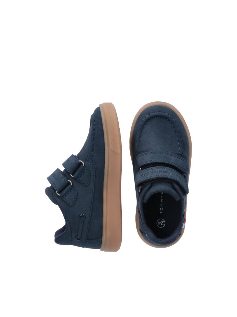 Μπλε Παπούτσια Boat Με Velcro  Παιδί Unisex