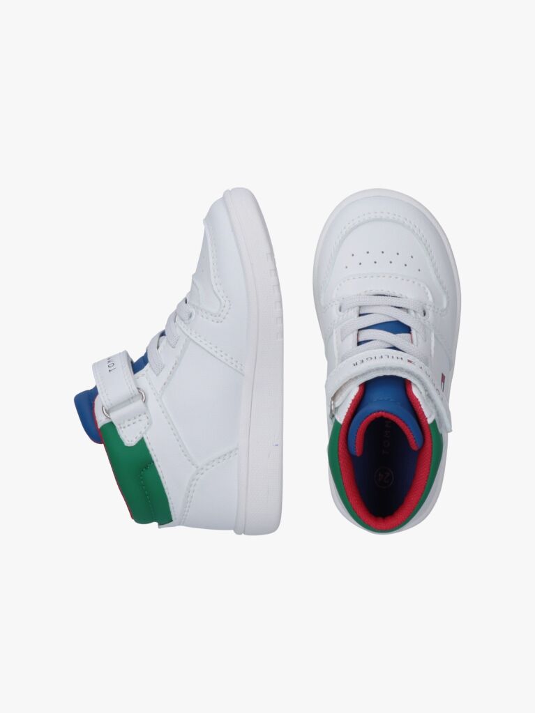 Multi Colour-Blocked High-Top Trainers  Kids Unisex