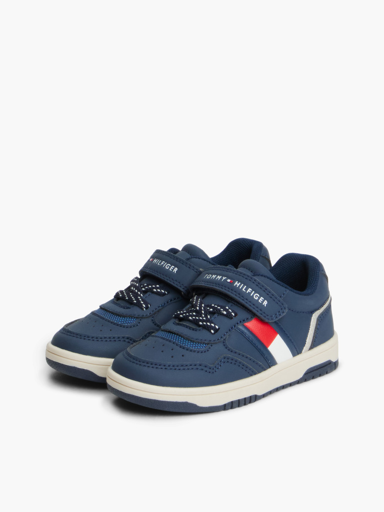 Blue Tonal Flag Sneakers  Kids Unisex