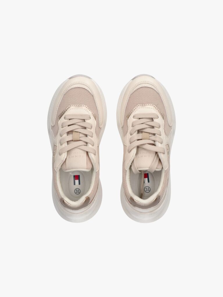 Άσπρο Δετά Sneakers Με Μονόγραμμα TH  Κορίτσια