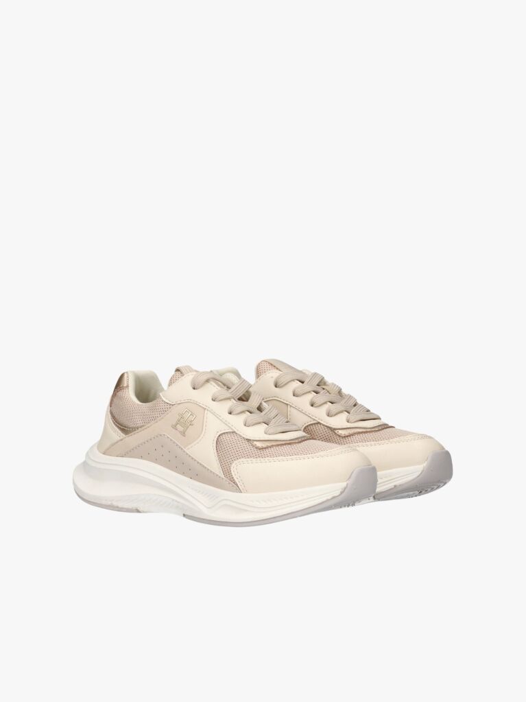 Άσπρο Δετά Sneakers Με Μονόγραμμα TH  Κορίτσια