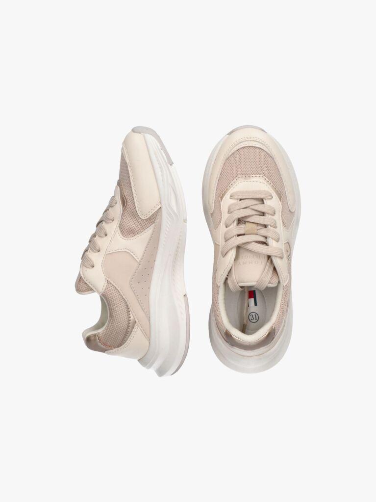 Άσπρο Δετά Sneakers Με Μονόγραμμα TH  Κορίτσια