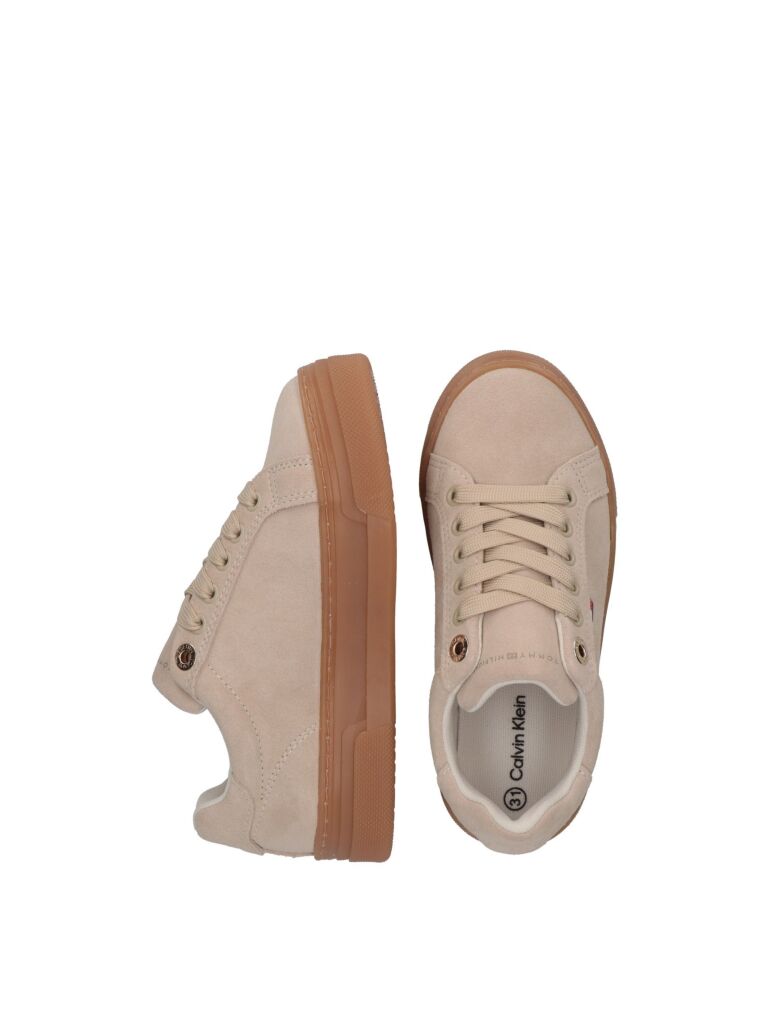 Μπεζ Δετά Σουέτ Sneakers  Κορίτσια