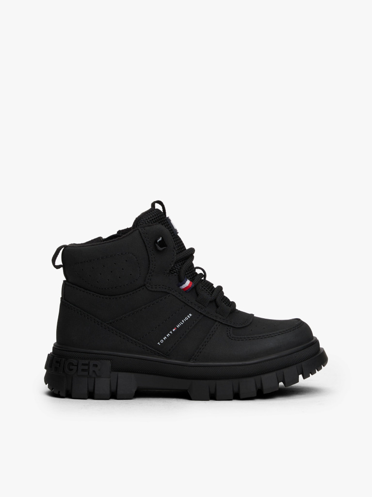Μαύρο Μποτάκια Με Ανάγλυφο Branding  Παιδί Unisex