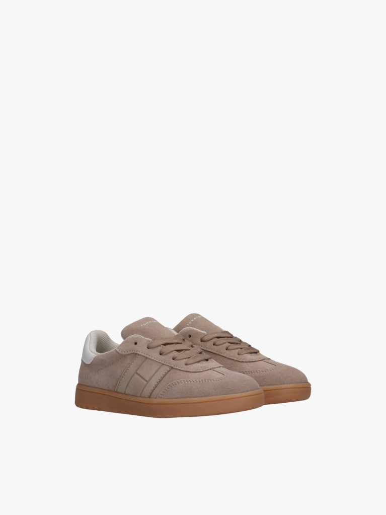 Beige Lace-Up Sneakers  Kids Unisex