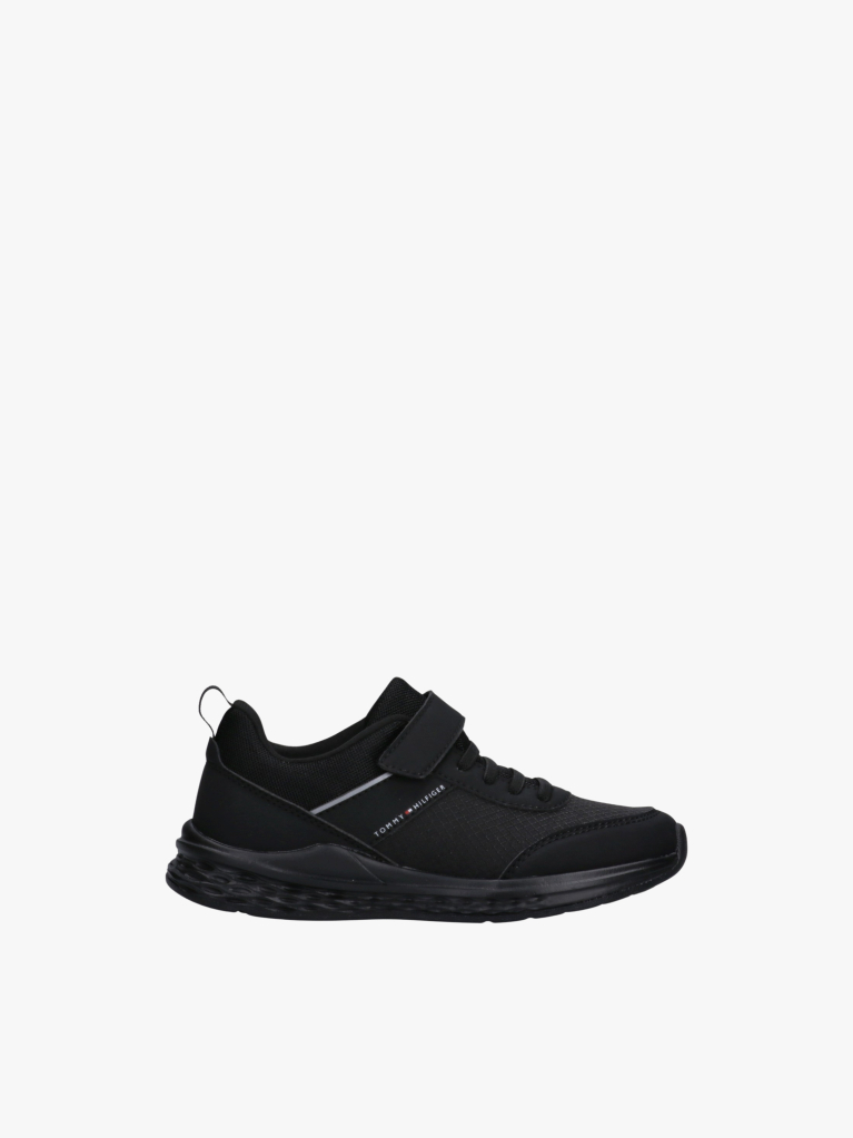 Μαύρο Δετά Sneakers με Λογότυπο Και Δίχτυ  Παιδί Unisex