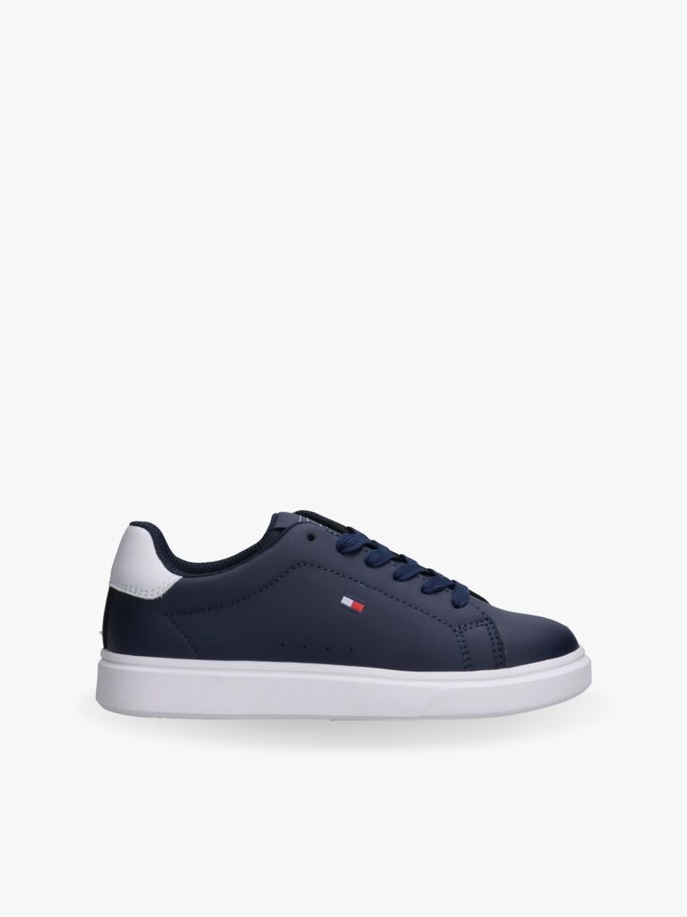 Μπλε Δετά Sneakers Με Κεντητό Σημαιάκι  Παιδί Unisex