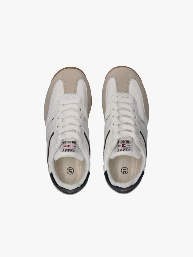 Multi Retro Mixed Texture Sneakers  Kids Unisex