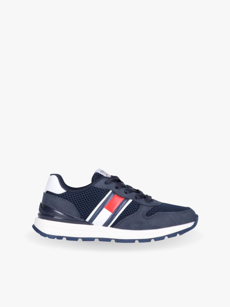 Μπλε Δετά Sneakers Με Χαμηλό Κόψιμο  Παιδί Unisex