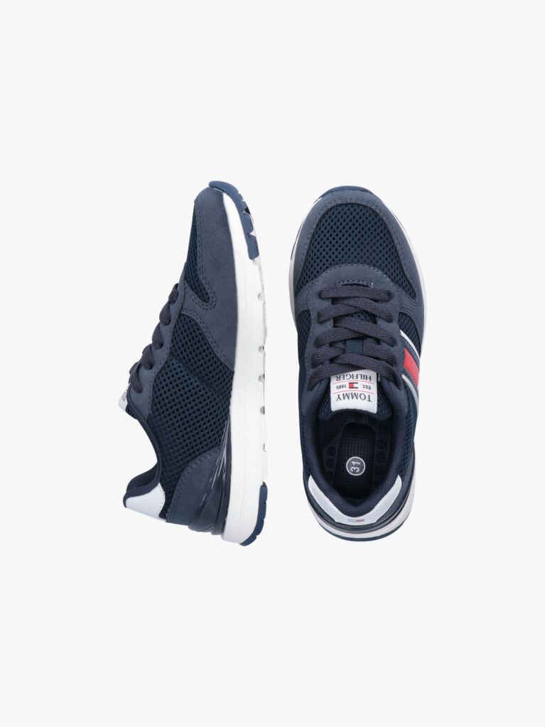 Μπλε Δετά Sneakers Με Χαμηλό Κόψιμο  Παιδί Unisex