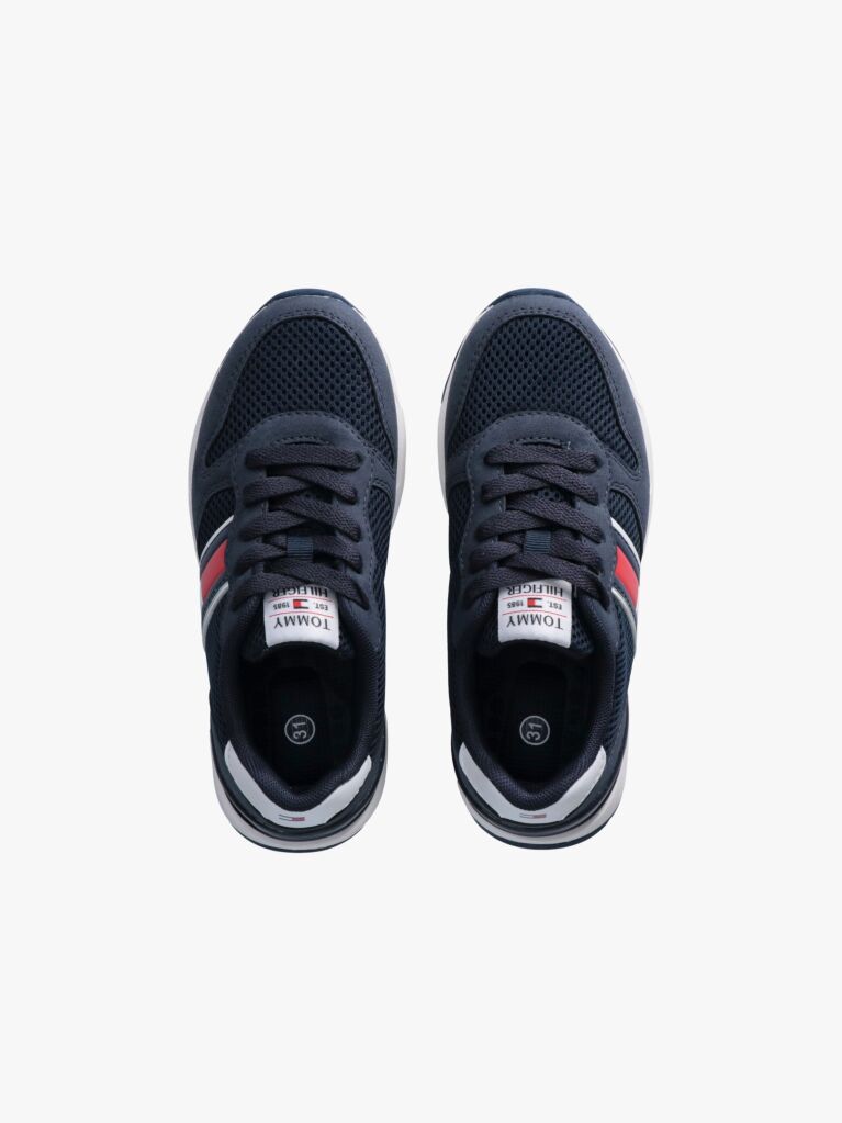 Μπλε Δετά Sneakers Με Χαμηλό Κόψιμο  Παιδί Unisex