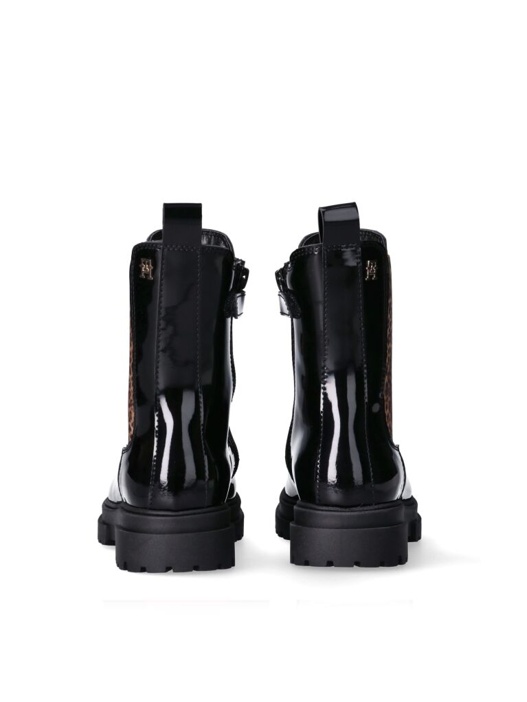Μαύρο TH Monogram Μποτάκια Με Cleat Σόλα  Κορίτσια